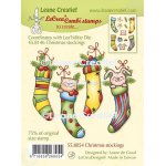 55.8054 Stemple akrylowe Leane Creatief -  świąteczne skarpety