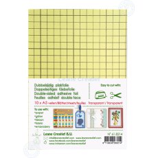 61.8214 Folia dwustronnie klejąca przezroczysta A5 - 10szt.