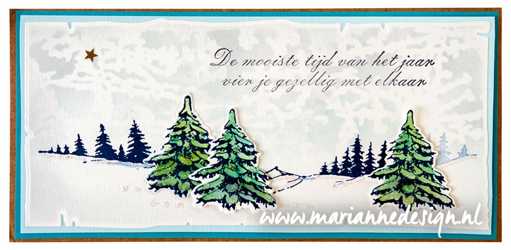 TC0887 Stemple silikonowe z wykrojnikami - zimowy krajobraz