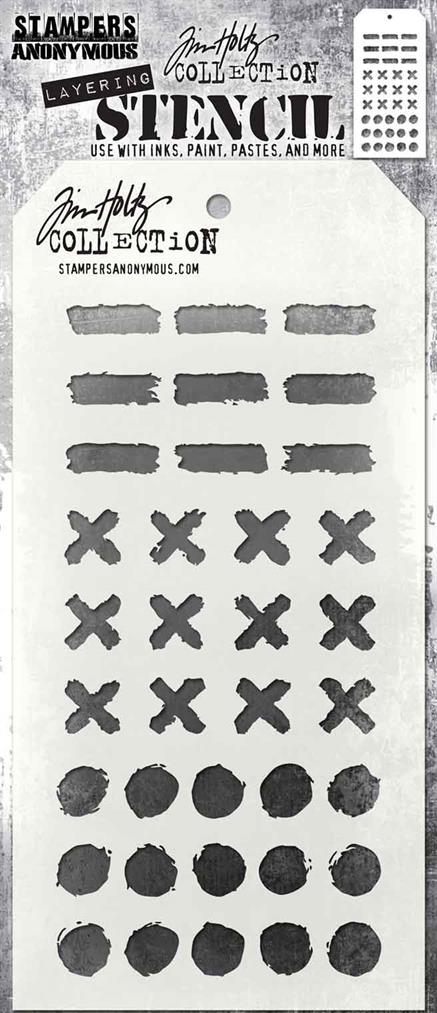 TH-S160 Maska SA / TIM HOLTZ LAYERED STENCIL “Markings”