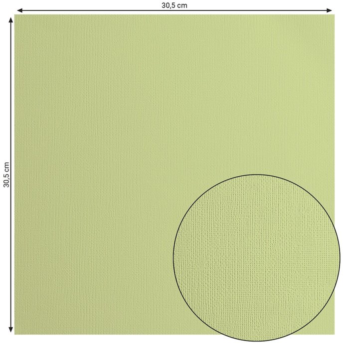 2928-066 Papier jednokolorowy dwustronny FLORENCE 30,5x30,5 cm -ANISE