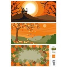 AK0073 Arkusz A4 -Marianne Design - Eline's Autumn Backgrounds - jesienne tło