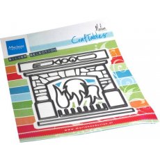 CR1612 Wykrojnik Marianne Design - Craftables -  Fire place by Marleen