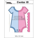 CLCZ19 Wykrojnik Cardzz dies no. 19, Onesie (Cardsize) - body