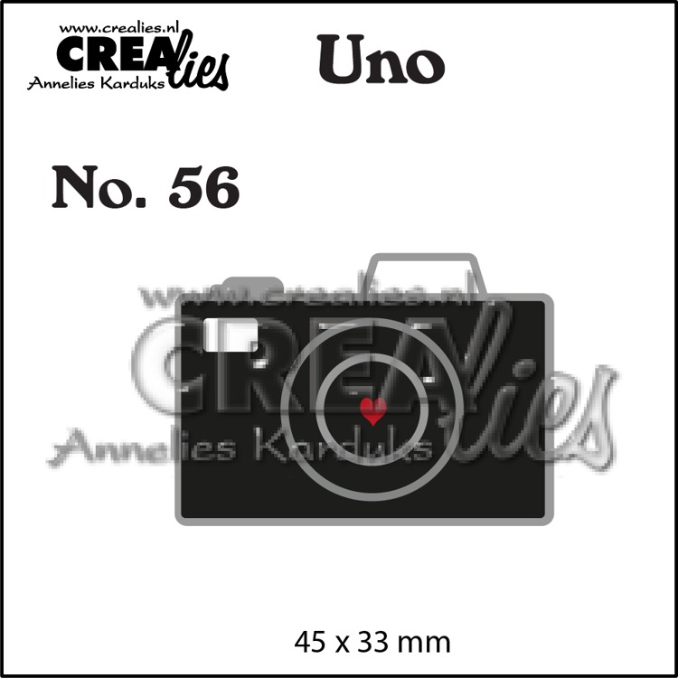 CLUNO56 Wykrojnik Uno die no. 56, Camera (small) - aparat, mały