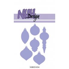 NHHD1034 Wykrojnik NHH Design -"Small Christmas Balls"- bombki 