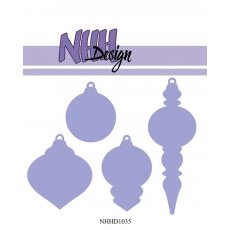 NHHD1035 Wykrojnik NHH Design -"Small Christmas Balls"- bombki 