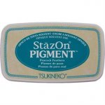 SZ-PIG-062 Poduszka z tuszem pigmentowym  StazOn - "Peacock Feathers"