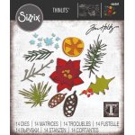 666069  Wykrojnik Sizzix Thinlits Die Set "Mondern Festive" by Tim Holtz