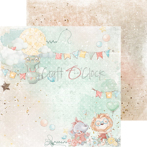 CC-C50-SFS-08 SAFARI FRIENDS zestaw papierów 15,25x15,25cm