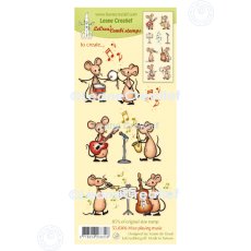 55.8306 Stemple akrylowe Leane Creatief -  muzykujące myszki