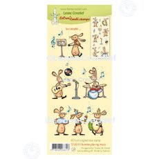 55.8313 Stemple akrylowe Leane Creatief -  muzykujące króliczki