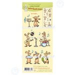 55.8313 Stemple akrylowe Leane Creatief -  muzykujące króliczki