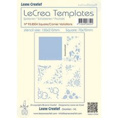 95.8504 Maska - Leane Creatief - Stencil Square-Corner variations - kwadrat i narożniki