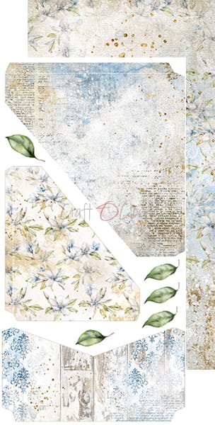 CC-F26-VS-12 VINTAGE SKY - JUNK JOURNAL - ZESTAW DODATKÓW