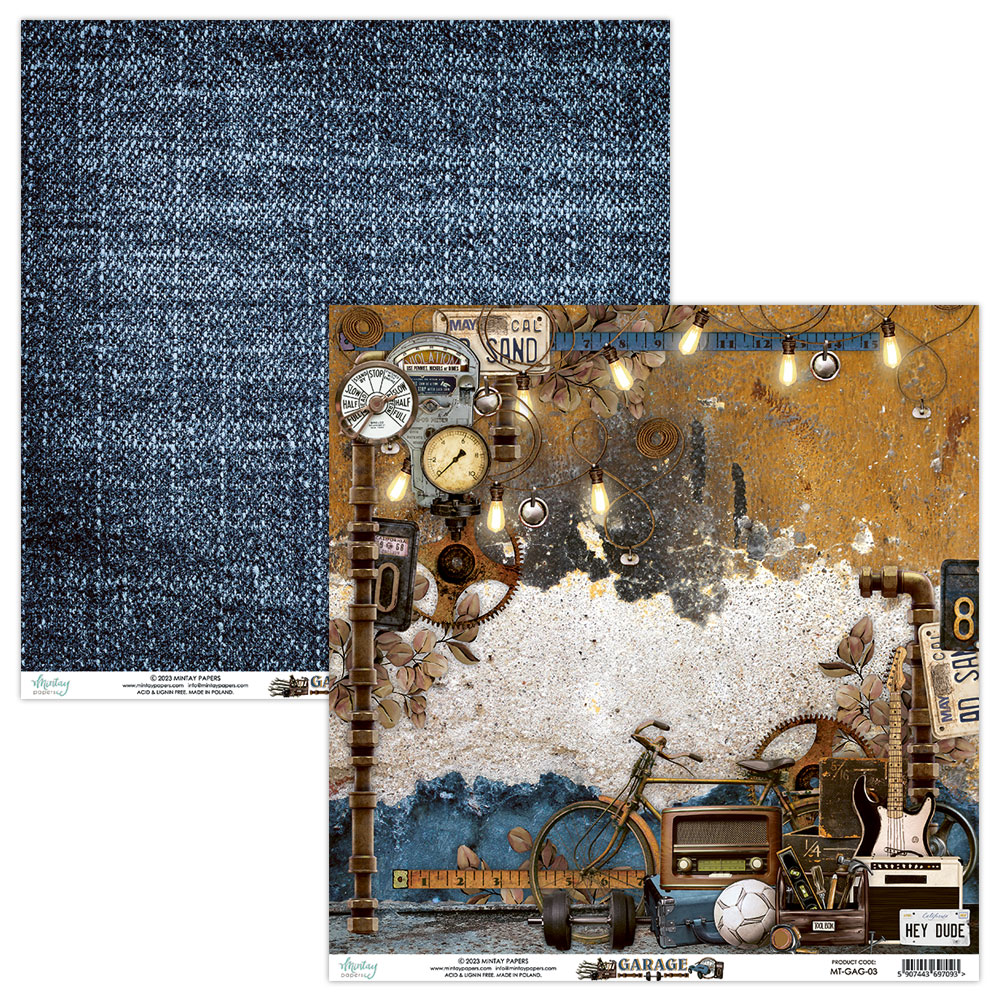 MT-GAG-08 Garage - Bloczek papierów MINTAY PAPERS 15,2x15,2cm