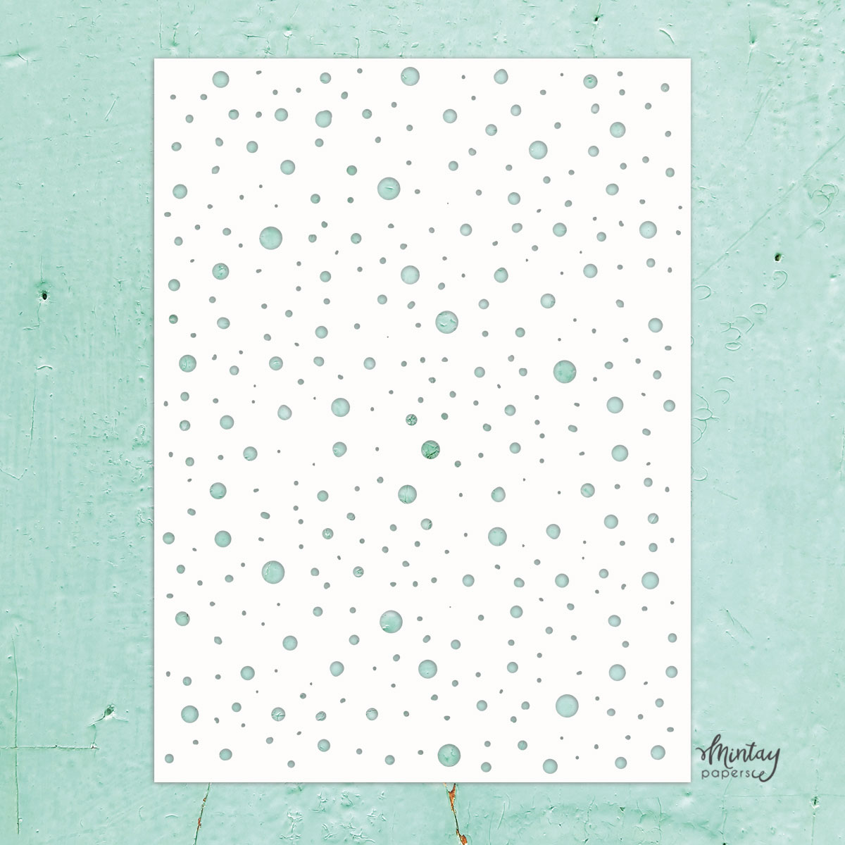 MTK-STEN-04 - Mintay Kreativa - Szablon - maska - kropki