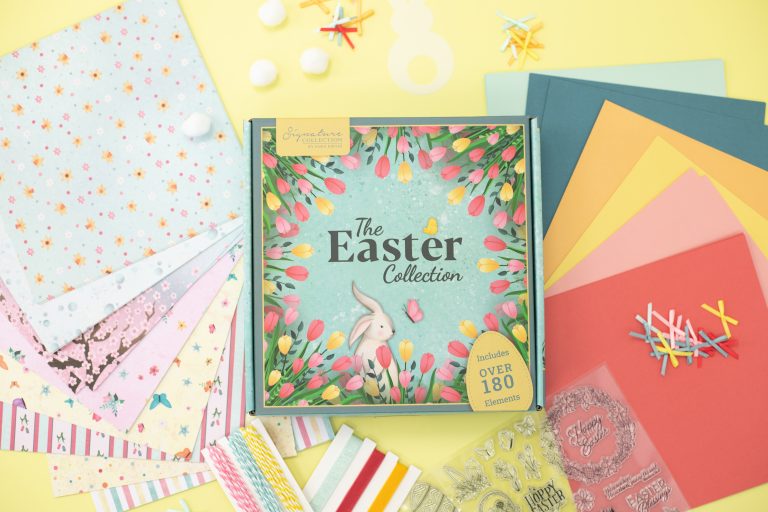 SSBOX-EASTER Zestaw kreatywny - WIELKANOC - papiery, wykrojniki, stemple