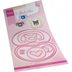 COL1522 Wykrojnik Marianne Design - Collectables - SMOCZEK Bagtopper by Marleen