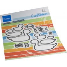 CR1619 Wykrojnik Marianne Design - Craftable - Ducks by Marleen - kaczki