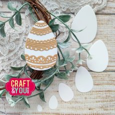 CW216  Wykrojnik/Die Lace Easter Eggs/ Koronkowe pisanki -Craft&You Design