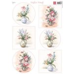 MB0206 Arkusz A4 -Marianne Design - Mattie's Mooiste - Vases -  kwiatowe obrazki
