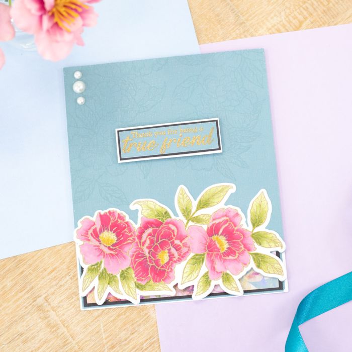 S-SIWF-STD-PRPE Stemple akrylowe i wykrojniki - Say It With Flowers Stamp -Piękne Peonie