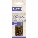 S-VBUT-BRADS MSara Signature Vintage Butterflies - ćwieki 40szt.