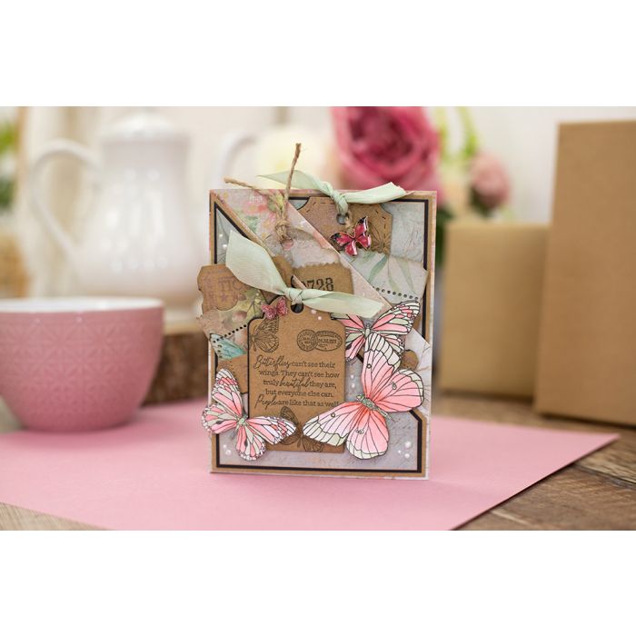 S-VBUT-BUTCH Zawieszki/charmsy - Sara Signature Vintage Butterflies - 10szt.