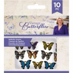 S-VBUT-BUTCH Zawieszki/charmsy - Sara Signature Vintage Butterflies - 10szt.