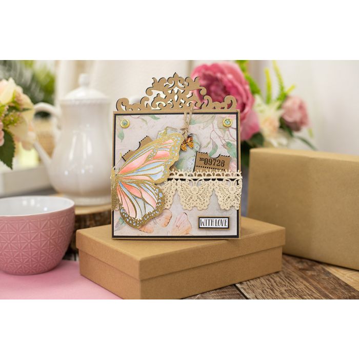 S-VBUT-MD-OPEDG Wykrojnik - Sara Signature Vintage Butterflies Metal Die - border