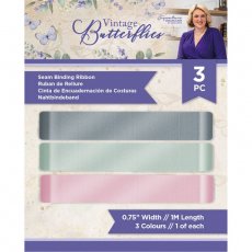 S-VBUT-SBRIB Tasiemki  Sara Signature Vintage Butterflies 