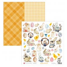 CP-SPR02 Papier dwustronny-elementy-Craft&You Design 30,5x30,5 Spring Time 02