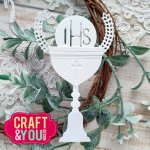 CW222 Wykrojnik /Die-Die Communion Chalice/Kielich IHS - Craft&You Design