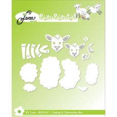 BLD1347 Wykrojnik By Lene -"Sheep Family"