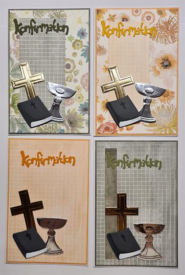 BLD1526 Wykrojnik BY LENE DIES "Christianity" - krzyż, chrzcielnica, biblia
