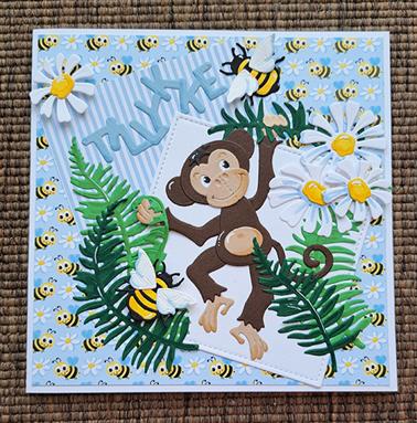 BLD1556 Wykrojnik BY LENE DIES "Monkeys" - małpki