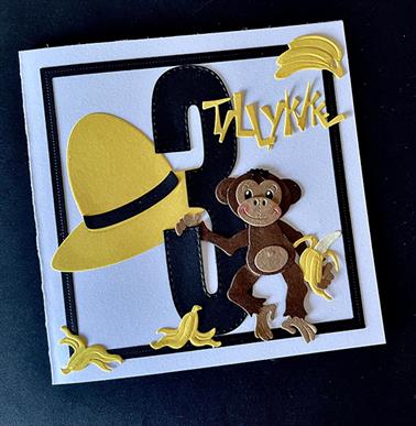 BLD1556 Wykrojnik BY LENE DIES "Monkeys" - małpki