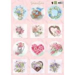 EWK1293 Arkusz A4 -Marianne Design - Summertime - minis -  kwiatowe obrazki
