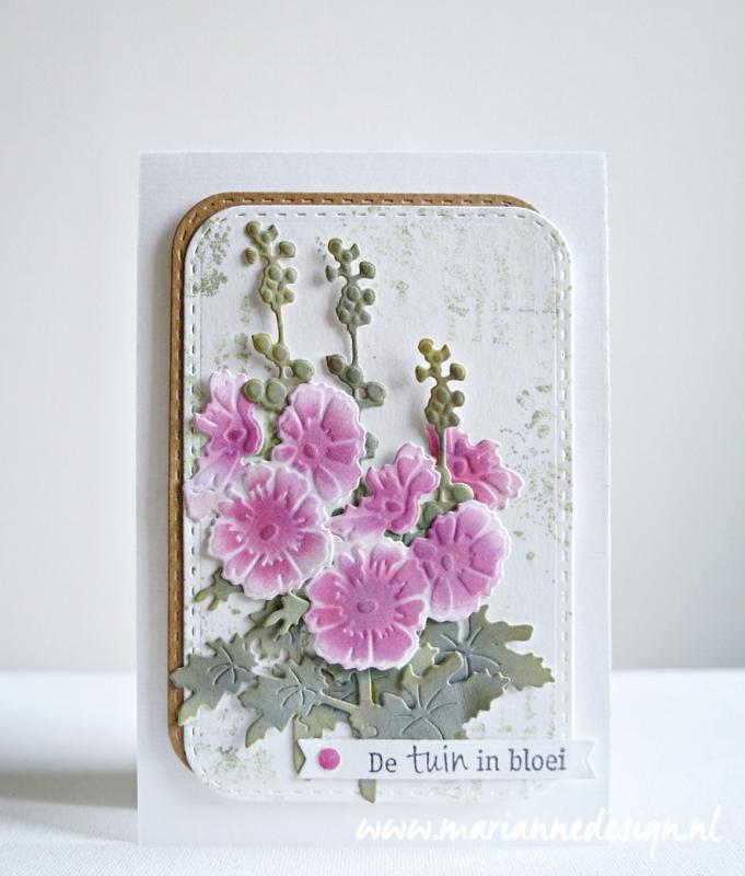 LR0521 Wykrojnik Marianne Design - Creatables - Tiny's Hollyhock - malwy