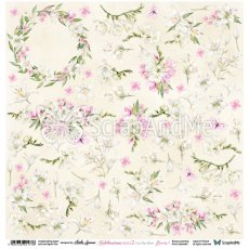 CR2-15  Celebrations Rouge 2- Flowers 1  - Arkusz Do Wycinania 30,5x30,5cm ScrapAndMe