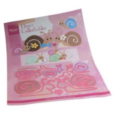 COL1526 Wykrojnik Marianne Design - Collectable - Rodzinka ślimaków  Eline