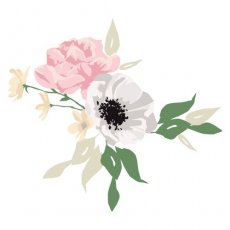 665835 Sizzix  Stemple warstwowe - Layered Clear Stamps Set Watercolor Bouquet by Oliva Rose