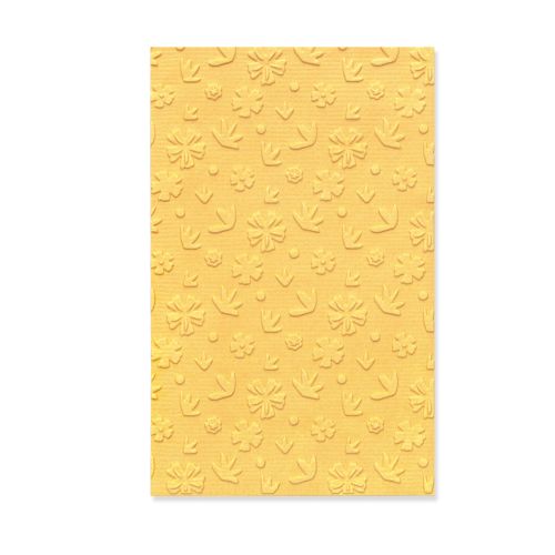 666263 Sizzix 3-D Texture Fades Embossing Folder - Mini Roses by Tim Holtz