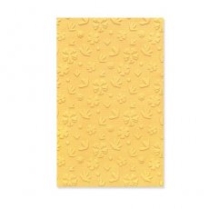 666263 Sizzix 3-D Texture Fades Embossing Folder - Mini Roses by Tim Holtz