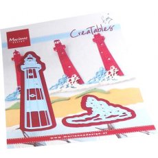 LR0808 Wykrojnik Marianne Design - Creatables - TINY'S LIGHTHOUSE & SURF- latarnia morska
