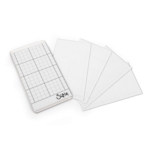 663532 Sizzix • Accessory Sticky Grid Sheets 2 1/2" x 4 1/2" 5 Pack