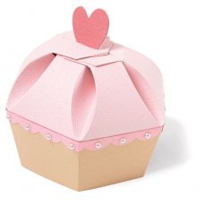 666231  Wykrojnik Sizzix • Thinlits Die Set Fabulous Cupcake Box by Debi Potter