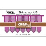 CLXTRA63 Wykrojnik Crealies • Xtra Banners 2x - banerki