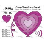CNLS27 Wykrojnik Crealies • Crea-Nest-Lies Small Heartballoons 4x - balony